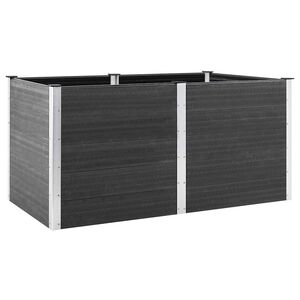 vidaXL Fioriera Rialzata da Giardino 200x100x91 cm in WPC Grigio