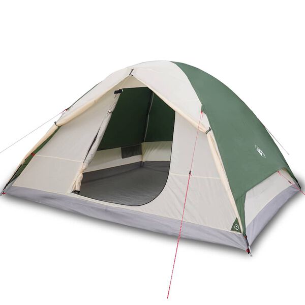 vidaXL Tenda da Campeggio a Cupola per 6 Persone Verde Impermeabile
