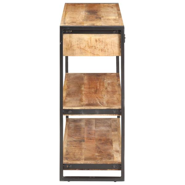 vidaXL Credenza 120x30x75 cm in Legno Massello di Mango Grezzo