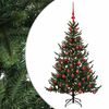 vidaXL Albero di Natale artificiale con palline 120 cm 150 LED