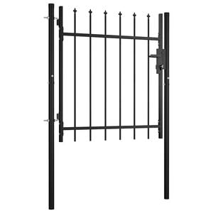 vidaXL Cancello per recinzione BOXTEL con punta a lancia 100x75 cm