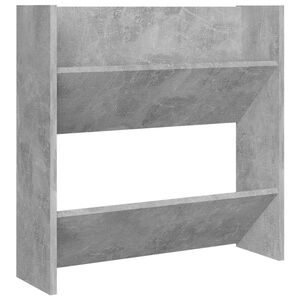 vidaXL Scarpiera a Muro Grigio Cemento 60x18x60cm in Legno Multistrato