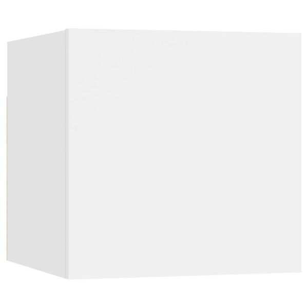 vidaXL Set Mobili Porta TV 7 pz Bianco in Legno Multistrato