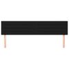 vidaXL Testiera Nera 160x5x78/88 cm in Tessuto