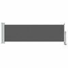 vidaXL Tenda laterale 100 x 300 cm 100% poliestere ferro acciaio