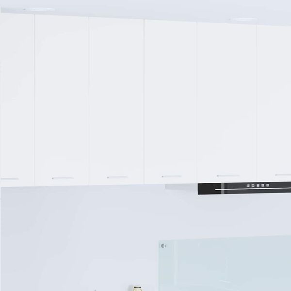 vidaXL Armadio pensile 2 pcs Bianco 30 x 31 x 80 cm Legno multistrato