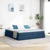 vidaXL Letto con contenitore e materasso Blu 180 x 200 cm Poliestere