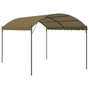 vidaXL Gazebo 4x3x2,6 m Grigio Talpa 180 g/m&sup2;