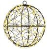 vidaXL Luce a punta di Natale 200 LED Bianco caldo Diametro 20 x 22 cm