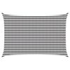 vidaXL Telo Ombra Antracite e Bianco 3 x 5 m HDPE