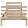 vidaXL Giroletto con Testiera 90x190 cm in Legno Massello di Pino