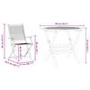 vidaXL Set da Pranzo per Giardino 5 pcs Marrone