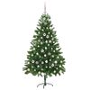 vidaXL Albero di Natale con 300 LED con supporto Verde 210 cm PE