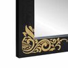 vidaXL Specchio da bagno con specchio Nero e Argento 70 x 50 x 2,5 cm