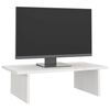 vidaXL Supporto per Monitor Bianco 50x27x15 cm Legno Massello di Pino