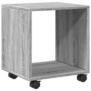 vidaXL Mobiletto con Ruote Grigio Sonoma 37x33x42,5 cm in Truciolato