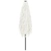 vidaXL Ombrellone Giardino con Palo in Acciaio Bianco 388x388x248 cm