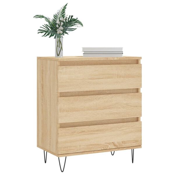 vidaXL Credenza Rovere Sonoma 60x35x70 cm in Legno Multistrato