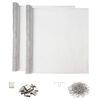 vidaXL Copertura per pozzetto di luce con clip 2 pz 70 x 130 cm