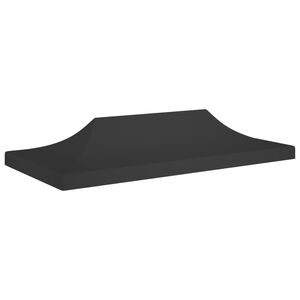 vidaXL Tetto per Tendone per Feste 6x3 m Nero 270 g/m&sup2;