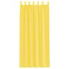 vidaXL Tende in Voile con Passanti 2 pz Giallo 140x225 cm
