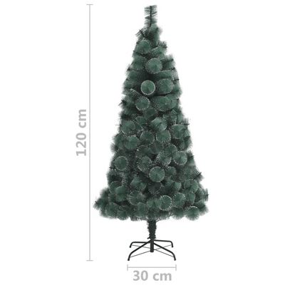vidaXL Albero di Natale Artificiale con Supporto Verde 120 cm PET