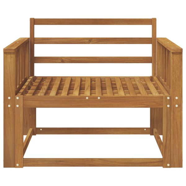 vidaXL Divano centrale per esterno Legno di Acacia Massello Naturale