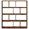 vidaXL Libreria Rovere Fumo 132x29x141,5 cm in Legno Multistrato