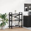 vidaXL Libreria Rovere Nero 100 x 33,5 x 102 cm Legno multistrato
