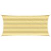 vidaXL Telo Ombra 2 x 4 m HDPE Rettangolare Giallo e Bianco
