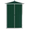 vidaXL Capanno da Giardino Verde 116x45x175 cm in Acciaio Zincato