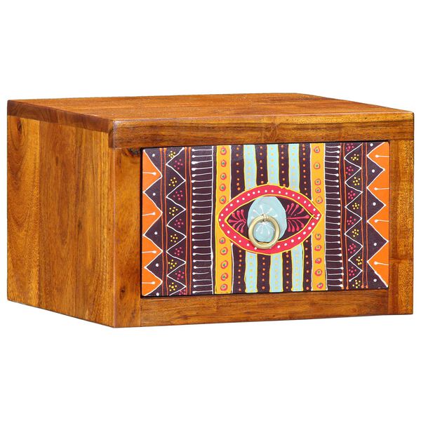 vidaXL Armadio da Notte con cassetto Marrone 35 x 30 x 22 cm