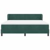 vidaXL Letto a molle con materasso Verde scuro 180 x 200 cm Velluto