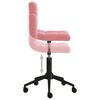 vidaXL Sedie da Pranzo Girevoli 2 pz Rosa in Velluto