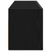 vidaXL Mobile da Bagno a Parete Nero 100x25x30 cm in Truciolato