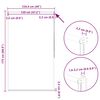 vidaXL Tenda a rullo oscurante 124,4x175 cm Tessuto Larghezza 120 cm bianco sporco