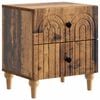 vidaXL Armadio da Notte con cassetto Legno antico 43 x 34,5 x 48 cm