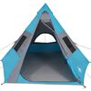 vidaXL Tenda da Campeggio Tipi per 7 Persone Blu Impermeabile