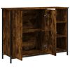 vidaXL Credenza Rovere Fumo 100x33x75 cm in Legno Multistrato