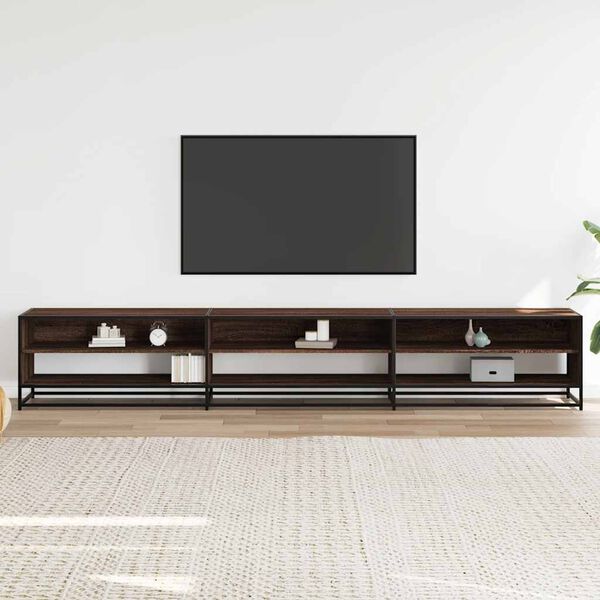 vidaXL Mobile TV Rovere Marrone 270x40x46 cm in Truciolato