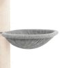 vidaXL Albero per Gatti Pavimento Soffitto Grigio Chiaro 258,5-284,5cm