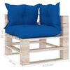 vidaXL Set Divani da Giardino Pallet 7 pz con Cuscini in Legno di Pino
