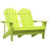 vidaXL Sedia da Giardino Adirondack a 2 Posti in Legno di Abete Verde