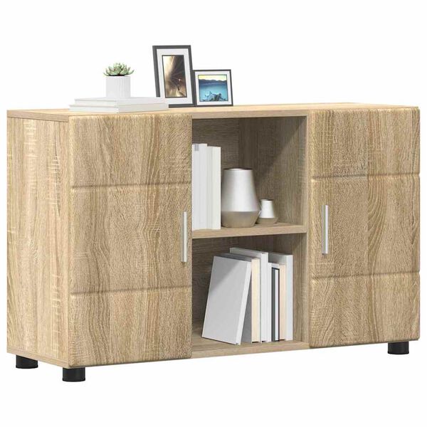 vidaXL Credenza con porta FLORIN Rovere Sonoma 88,5 x 30,5 x 55,5 cm
