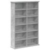 vidaXL Mobile per CD Grigio Cemento 60 x 17 x 92 cm