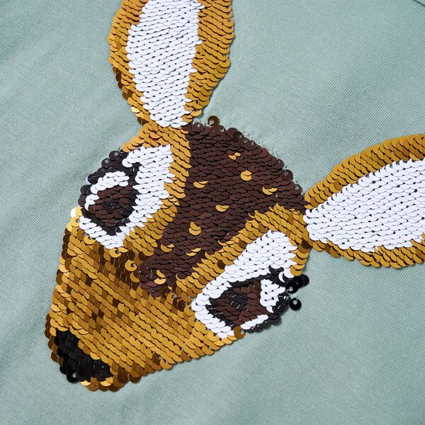 Maglietta da Bambina Maniche Lunghe Menta Medio 128