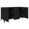 vidaXL Credenza Nera 100x36x60 cm in Legno Multistrato