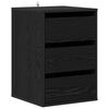 vidaXL Mobile con Cassetti 3-Cassetto Rovere Nero 41 x 40 x 58 cm