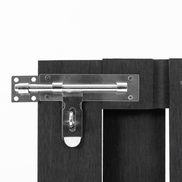 vidaXL Cancello da Giardino in WPC 100x80 cm Grigio