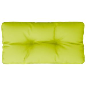 vidaXL Cuscino per Pallet Verde Brillante 80x40x12 cm in Tessuto